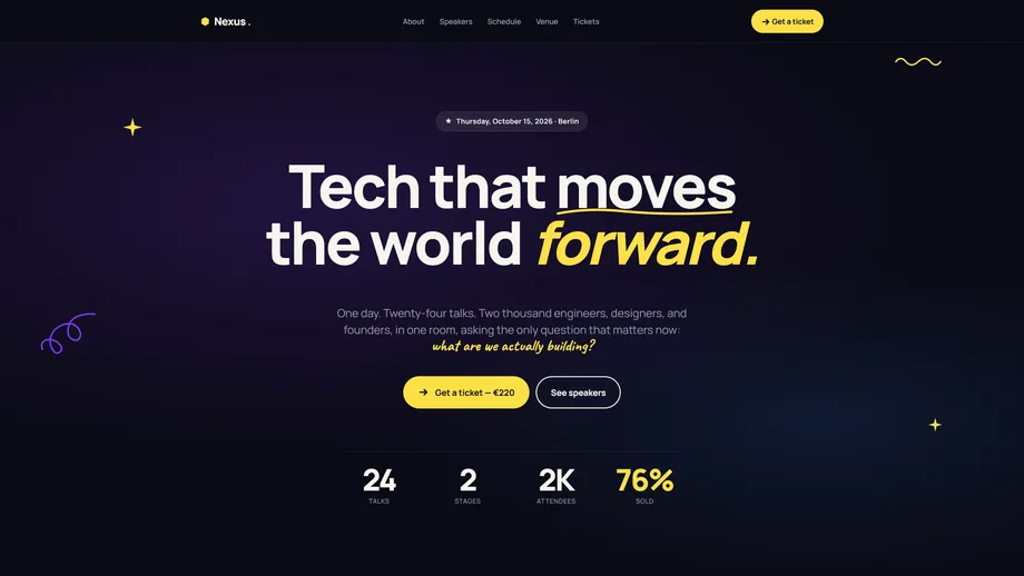Event demo built with Unblock